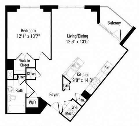 Floor plan at IO Piazza by Windsor